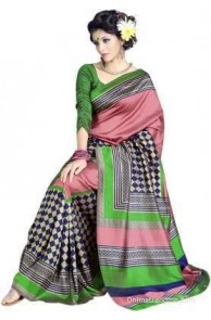 Sunaina Printed Art Silk Sari